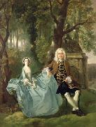 Portrait of Mr and Mrs Carter of Bullingdon House Thomas Gainsborough